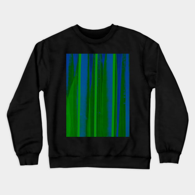 Flowing colors of blue and green Crewneck Sweatshirt by Uniquepixx